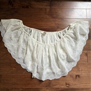 FOREVER 21 OFF THE SHOULDER CROP TOP